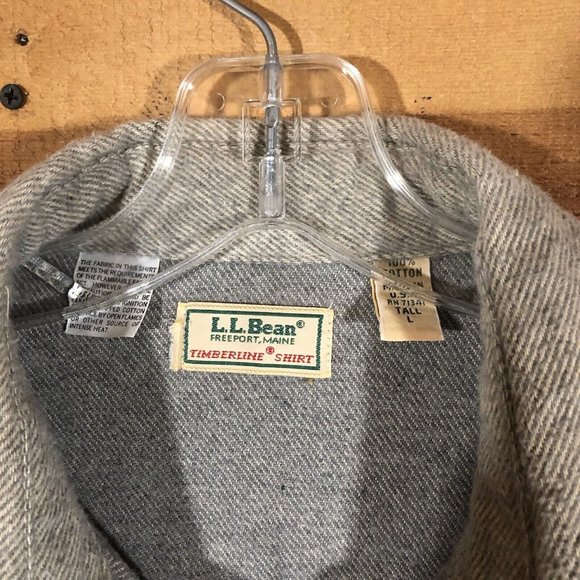 Vintage L.L. Bean Timberline Button Down Shirt Mens Size Large Tall Flannel - Picture 5 of 11